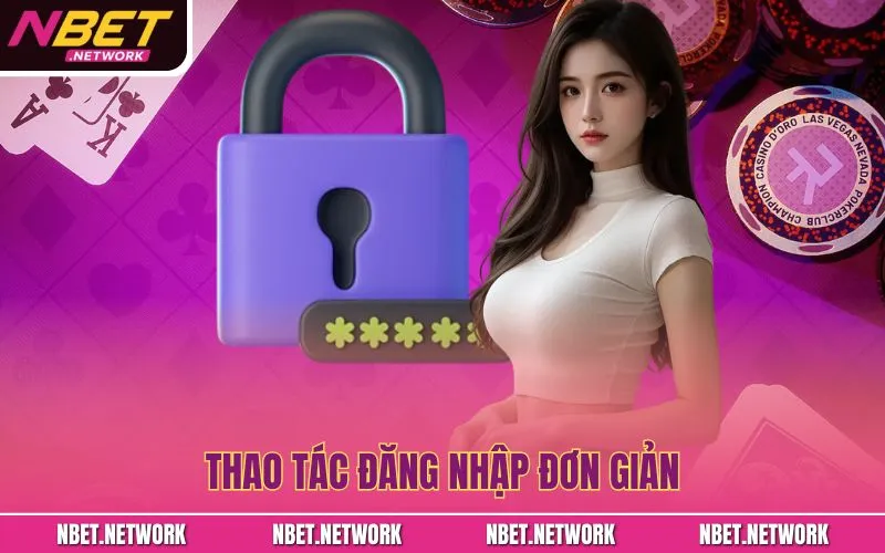 Thao tác đăng nhập đơn giản